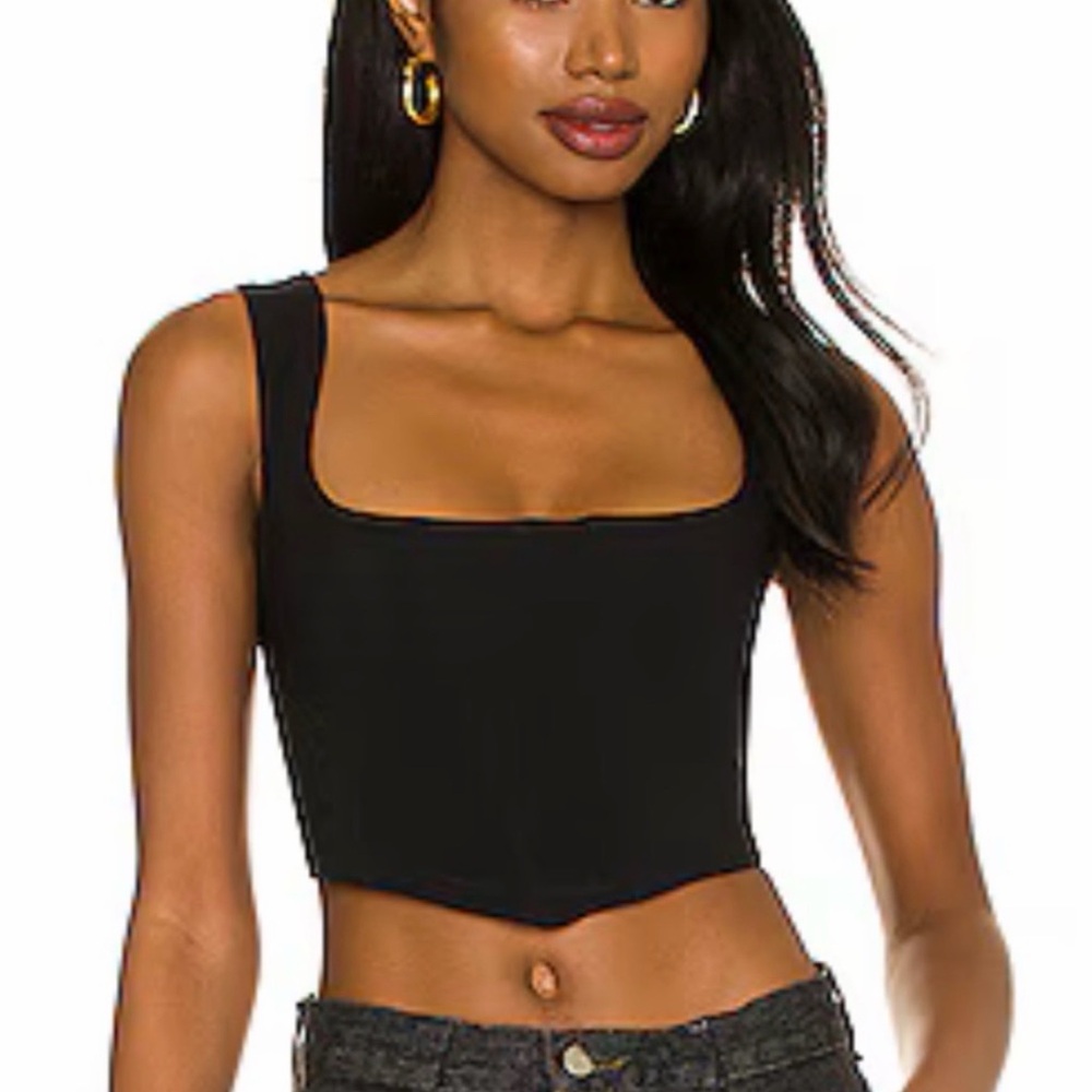 Rumours Black lace up corset